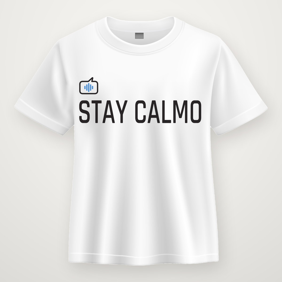 T-shirt Stay Calmo bianca